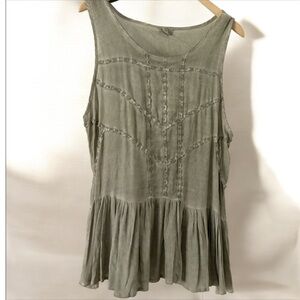 POL Lightweight Tunic Tank Top